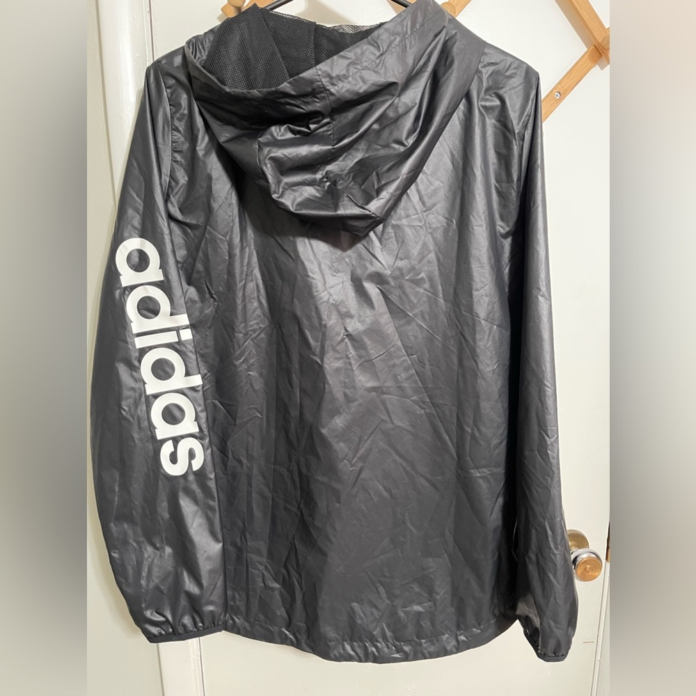 Adidas Women's Essentials Linear Windbreaker Jacket - Picture 6 of 9